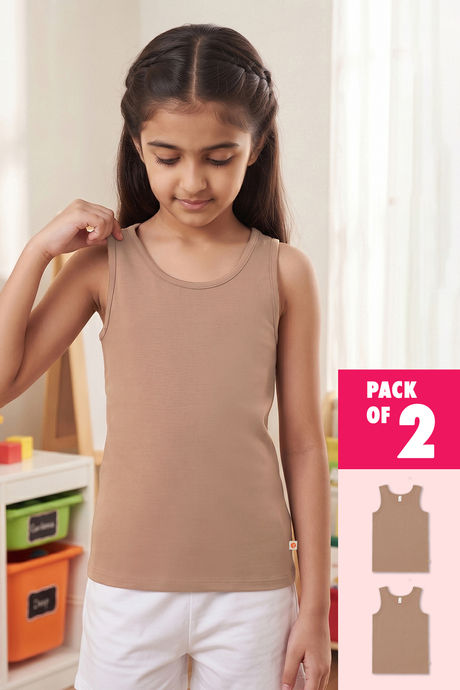 Zivame Girls Solid Tank Top (Pack of 2) - Roebuck Buy Zivame Girls Solid Tank Top (Pack of 2) - Roebuck